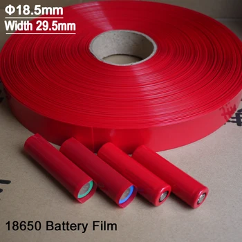 20/100/500pcs 18650 Lipo-Batteri Pakke PVC krympestrømpe Rør Precut Bredde 29.5 mm x 72mm Isolert Film Beskytte Tilfelle Pack Sleeving