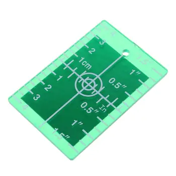 Laser Mål-Kort Plate tommer/cm for Grønn og Rød Laser Nivå sikteplate