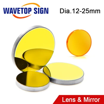 WaveTopSign Fokus Linse Dia.12/18mm Brennvidde på 50,8 mm 1Pcs + MO Speil 20x3mm 3Pcs for 3020 K40 Co2-Laser Gravering Maskin
