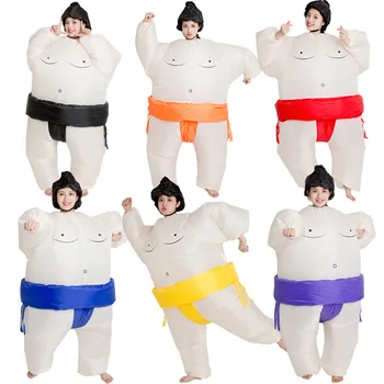 Voksen Cosplay Sumo Oppblåsbare Kostyme Sett Unisex Klær Carnival Fancy Dress Up Party Menn og Kvinner Halloween, Jul Dress