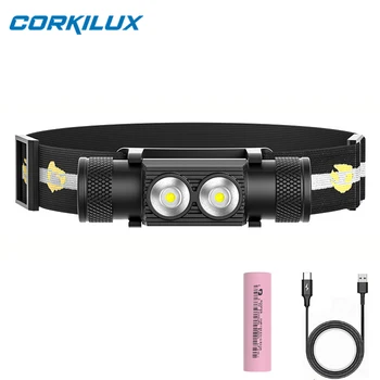 CORKILUX USB-C Oppladbare LED-Lyskaster EDC Lommelykter 18650 Batteri Super Lyse Høy Lumen Jakt H25S lommelykt Lys