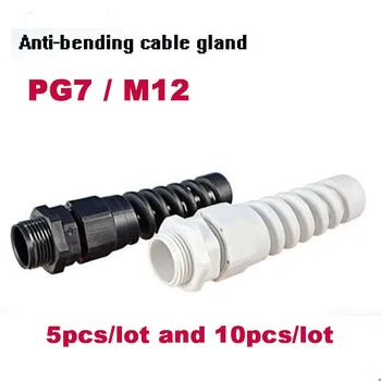 Kabel-kjertler PG7 M12 vanntett kabel-kontakter Nylon kabel-kjertler tråden kjertel gummi ledninger conduit plast kabel sleeve IP68