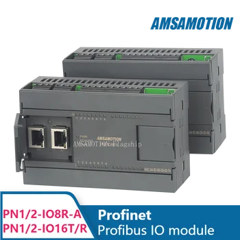 Amsamotion Profinet Buss Ekstern Fordelt IO-Digital Analog-Utvidelsen Signal Acquisition Modul PN1 PN2-IO8R-EN 6AI 2AO Profibus