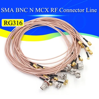 RF-Tilkobling Kabel-BNC til SMA Mannlige Til Kvinnelige RG316 Extension Kabel-N/SMA SMB MMCX-Adapter Mutter Skott Extension Coax Javino
