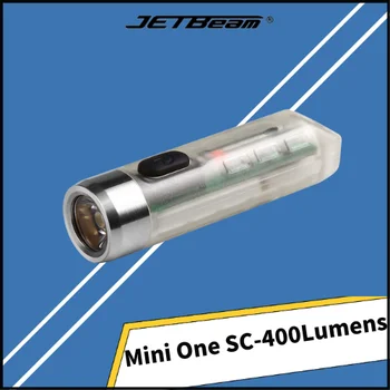 JETbeam Mini ONE SC-Nøkkelring Lys 400Lumens innebygd Batteri TYPE-C Oppladbare Lønnsom EDC Mini LED UV-Lommelykt
