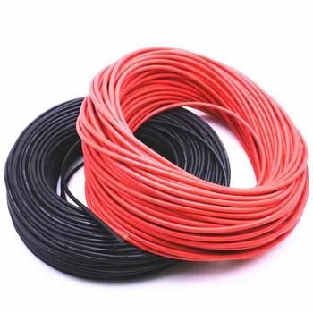 Høy kvalitet myk kabel 10 meter ekstra myk høy temperatur silikon wire 10 11 12 13 14 15 16 17 18 20 22 24 26 AWG