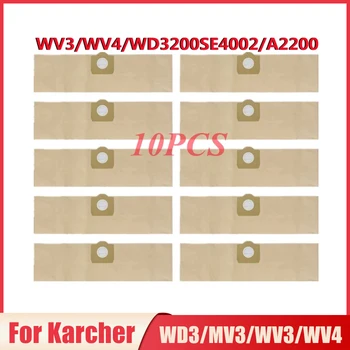 For Karcher WD3/MV3/WV3/WV4/WD3200/SE4002/A2200 Robot Støvsuger Støv Poser Reservedeler papirpose Erstatning Tilbehør