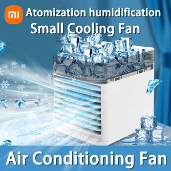 Xiaomi Air Conditioner Mini Fan Kjøligere Luft Kjøler USB Air Condition 3 Gear Speed Air Cooling Fan Luftfukter for hjemmekontor