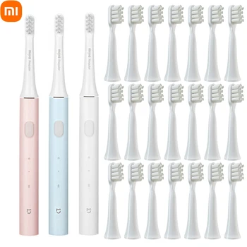 Nye MIJIA Elektrisk Tannbørste T100 Smart Sonic Børste Ultralyd Bleke Tennene Vibrator Trådløs Munnhygiene Cleaner