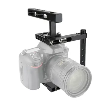 CAMVATE Universal Camera Buret Rigging C-frame Buret Med Topp Håndtak & Topp/Bunn Ost plate For DSLR-Kamera Fotografering Tilbehør