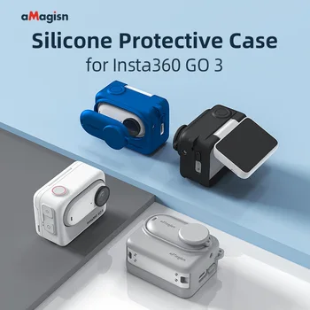 På Lager for Insta360 GO3 Silikon Case for Insta360 Gå 3 Action Kamera Beskyttende Cover Tilbehør