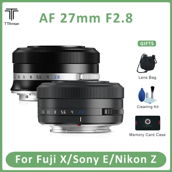 TTArtisan 27mm F2.8 autofokus Øye Anerkjennelse Kameralinse for Fujifilm XF XA2 XT4 Sony E ZVE10 A7C A7S2 A7M2 NIKON Z ZFC Z30 Z9
