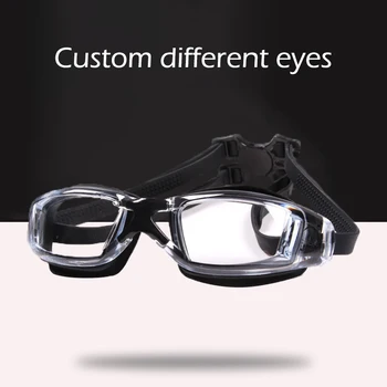 -1.5 Å -8.0 Myopi Resept Svømme Briller HD Vanntett Diopter symjebriller Tilpasset Forskjellige Venstre Høyre Øye Grader