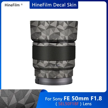 SONY50 1.8 / 50 1.8 Objektiv Vinyl Klistremerke Hud Anti Ripe Wrap Cover for Sony FE 50mm F1.8 ( SEL50F18F ) Linse Klistremerke Film
