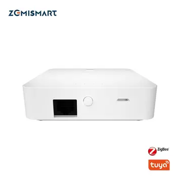 Zemismart Tuya Zigbee 3.0 Hub Smart Home Bridge med nettverkskabel Socket Kablet Zigbee Gateway Smart Liv App Kontroll