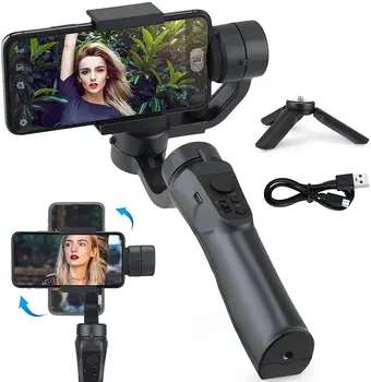 3-Akse Gimbal Håndholdt Stabilisator Mobiltelefon Action Kamera Holderen Anti Shake-Video-Opptak Smarttelefon For Xiaomi iPhone Hengeren Ny