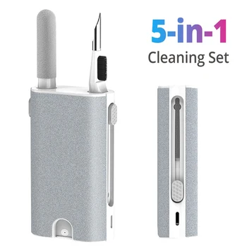 Multifunksjonelle Brush Cleaner Kit For Airpods Pro 3 2 Trådløse Hodetelefonen Rengjøring Pen Kameraet På Telefonen Din Tablet Laptop Skjermen Cleaner
