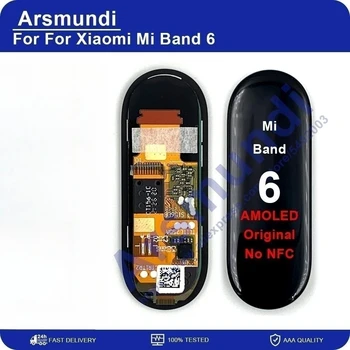 Original AMOLED For Xiaomi Mi Band 6 Smart Armbånd LCD-Skjermen Reparasjon Touch-Skjermen For Xiaomi Band 6 Band6 Ingen NFC