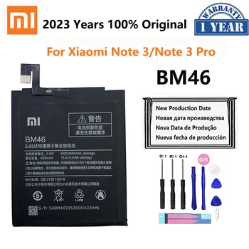 Xiao Mi Opprinnelige BM46 Batteriet er Fullt 4050mAh For Xiaomi Redmi Note 3 Note3 Pro Batteria Erstatning Telefonen Batterier Gratis Verktøy