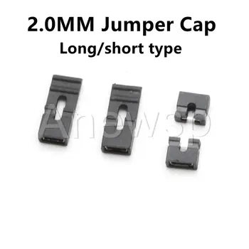 100PCS 2,0 mm Pitch Jumper-cap/kortslutning cap avstand & Overskrifter og Wire Hus, Kort / Lang Type