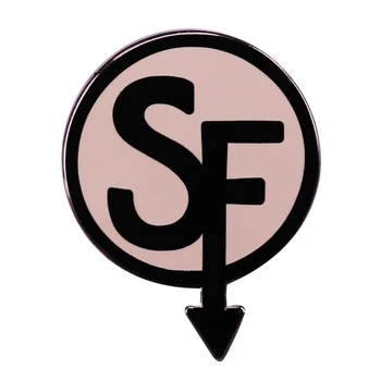 Varm Eventyr Spill Sally Face Logo Hard Emalje Pin-Merket Smykker