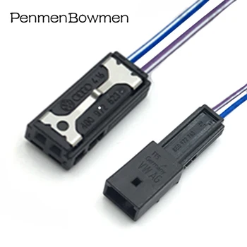 2Pin Auto Høy Pitched Høyttaler Ambient Bremselys Mikrofon Plug Connector Wire Sele For Med Kabel-4B0972623 8E0972763