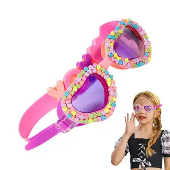 Ny Vanntett Barnas symjebriller Tegneserie Hjerte Form UV Dugg Bevis Svømme Trening Briller For Barn Kids Gaver 수경