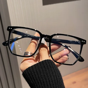 Gjennomsiktig Datamaskinen Briller Ramme Kvinner Menn Anti Blått Lys Runde Briller Blokkere Briller Optisk Opptog Øyeglasset