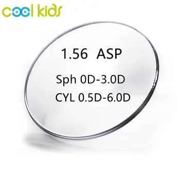 COOL KIDS Linser på 1,56 ASP CYL0.5-6.0 DMyopia 1 Par Resept Optiske Briller Kontaktlinser Briller for Menn, Kvinner, Barn Briller