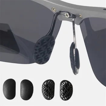 2 stk/ Pose Svart Silikon Solbriller Hul Ut Airbag Myk nesebroer Bajonett, Pustende og Komfortable Briller Anti-Slip