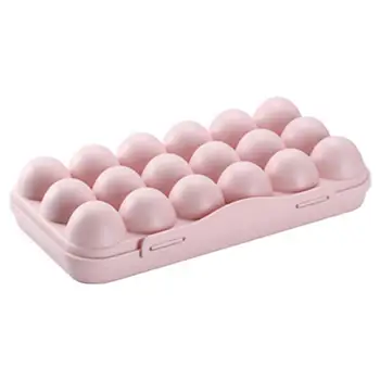 12Grids/18Grids Egg Boksen temperaturbestandig Stor Kapasitet Støtsikkert Husholdning Egg Holde Frisk oppbevaringsboks med Lokk til Kjøleskap
