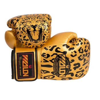 Boksing Hansker Muay Thai Boxing Boksehansker Leopard Print Voksen Profesjonell Opplæring Sanda Punching Sandbag Hansker