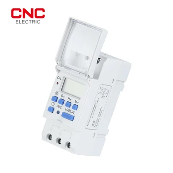 CNC TP8A16 AC 220V 16A/20A/30A Din-Skinne Elektronisk Ukentlig 7 Dager Programmerbare Digitale TID til å BYTTE Relay Timer Kontroll