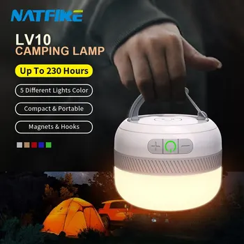 NATFIRE LV10 Camping Lys USB-C Oppladbare 230 Timer Med 5 Farger Lommelykt For Utendørs Telt Lampe Beredskap Lantern
