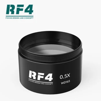RF4 Fabrikken Pris 0,5 X 0,7 X Barlow Aux-Glass Objektiv Stereo Kikkert Trinocular Zoom Mikroskop Kamera