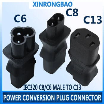 IEC 320 C13 IEC-C8,IEC 2-Pin hunn til 3 Pin-mannlige micky strømadapteren C13 til c6 Å C13 3 Pin strømkabelen 10A 250V