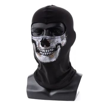 Venom Sjøforsvarets Taktiske Skull Cosplay Ansiktsmaske Full Black Ghost Sykling Dekke Ridning Utendørs Sports Prop