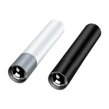 Mini Lommelykt USB Oppladbar LED Vanntett Lommelykt Teleskopisk Kraftig Lommelykt Lampe Utendørs Arbeid Zoom Bærbar Lommelykt