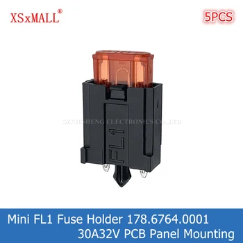 5PCS Mini FL1 Automotive sikringsholderen 178.6764.0001 30A32V PCB Panel Montering Høy Temperatur Motstand Mini Blad sikringsholderen
