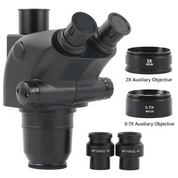 6,5 X-65X 3.25 X-32.5 X 13X-130X Zoom Trinocular stereomikroskop Hode+ Super Widefield WF10X/22mm Okularet For PCB Telefonen Reparasjon