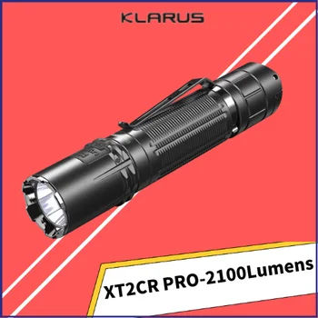 Klarus XT2CR PRO Taktisk Lommelykt 2100Lumens USB Rechageable Daglig-brukbare sterkt lys 6 Belysning Modus Med 18650 Batteri